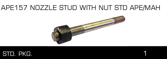 APE157 NOZZLE STUD WITH NUT STD APE MAH